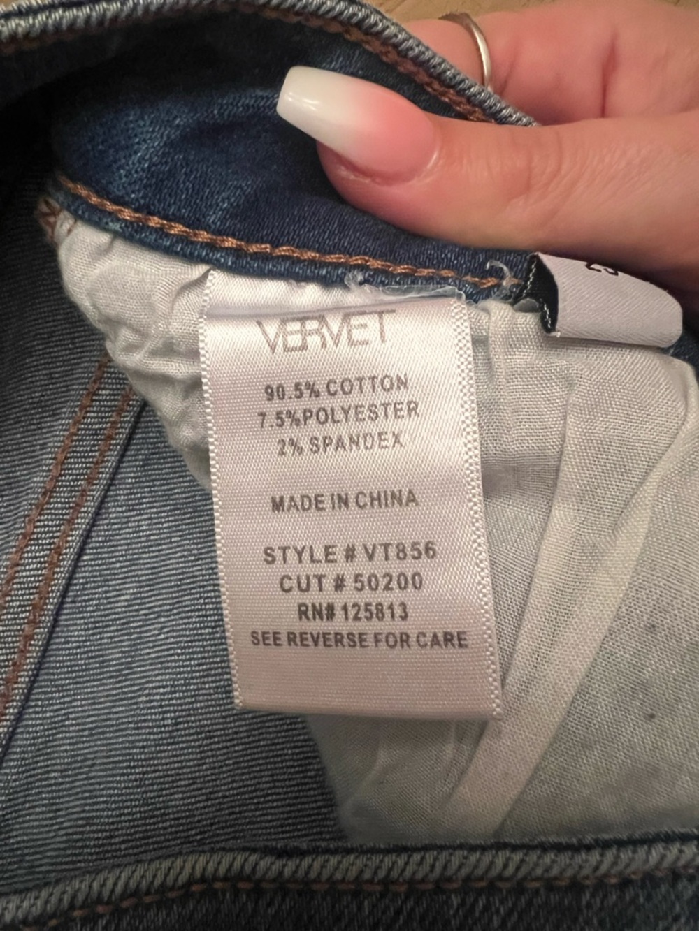 ✨ Vervet Distressed Skinny Jeans - Frayed Hem - 25 - Picture 5 of 8